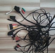 Zestaw 7 kabli  – Cinch i Jack, jak nowe