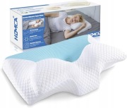 PODUSZKA ORTOPEDYCZNA ERGONOMICZNA PIANKA PAMIĘCIOWA BÓL SZYI I RAMION NIEB