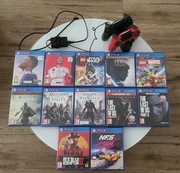 Stacją dokująca + pad + 10 gier ps4
