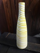 Ceramiczny wazon biały żółty Formano