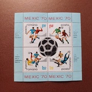 Blok Pocztowy = =MEXICO 70 == 1970 rok