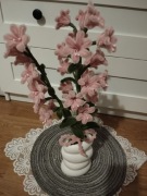 Ręcznie robione kwiaty wazonie 