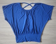 Bluzka z krótkim rękawem nietoperz paseczki 42/44