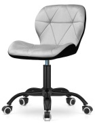 Krzesło obrotowe VASTO OFFICE VELVET BLACK + GREY SMOKE