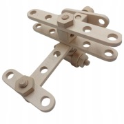 Samolot Drewniany Skręcany Nakrętkami Śrubami Zabawa Manualna