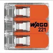 WAGO 221-413 SZYBKOZŁĄCZKA ZŁĄCZKA UNIWERSALNA DRUT LINKA 3x4mm2 1 szt