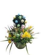 Stroik drzewko wielkanone stroik świąteczny dekoracja wiosenna stołu 