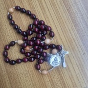 Śliczny Różaniec z Gietrzwałdu+obrazek z modlitwą.Jedyne uznane miejsce obi