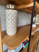 Regał Industrialny lite drewno, naturalny dąb- stan idealny!