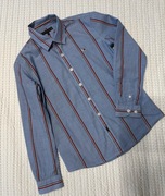 Koszula w paski tommy hilfiger niebieska 140 10 lat modna