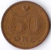 DANIA 50 ore 1989, KM# 866.1, VF