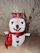 Bałwan origami ręczną robota