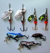 Zestaw przynęt spinningowych nr.1