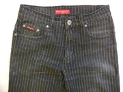 Spodnie w paski, w prążki W32L32 szer. pas 38/43 cm., męskie, krój jeansów