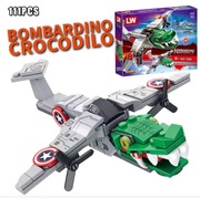Bombardilo Crocodilo – Klocki, Figurki, Zabawka Blind Box, Kolekcjonerskie