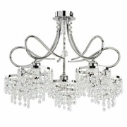 Lampa kryształowa wisząca, żyrandol 5 ramienna