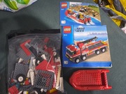 Lego 7213 city straż pożarna laweta ponton dźwig zestaw