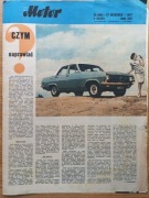 Tygodnik Motor rok 1967.2 numery; 35/1967 i 40/1967. 