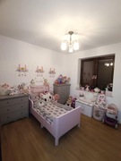 BUSUNGE ikea różowe rozsuwane regulowane łóżko 80x200 + MATERAC