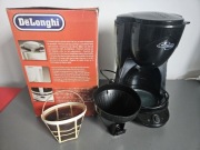 Ekspres przelewowy DeLonghi ICM2.B czarny, używany, sprawny