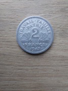 Francja - Vichy Republika 2 franki 1943 B stan III