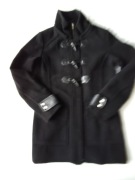 Andrew Marc Marc New York ciepły zimowy płaszcz wełniany 100% czarny 36 S