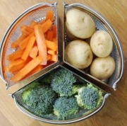 Potrójny separator do garnka, 3 przegródki 18cm