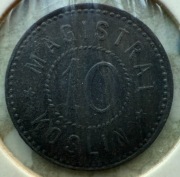 10 Pf Koszalin Koslin Magistrat cynk