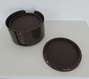 KOMPET 6 PODSTAWEK DUŻYCH W ETUI-BRĄZ