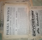 Unikatowy zestaw gazet z okresu II wojny światowej 