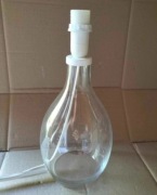 Lampa stojąca noga szkło wys 30 cm