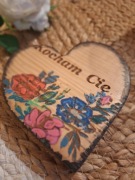 Walentynkowe serce z drewna 