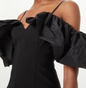 River Island bluzka opadające ramiona Czarna EUR 36