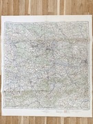 STALINOGRÓD~SZTAB GENERALNY~Ślask -Małopolska-Kraków-Czechosłowacja-88x78cm