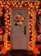 Lampki 1,5 m 10 lampek  liść klonu – jesienne  LED, dekoracje na Halloween