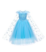 Kostium przebranie strój dla dziewczynki ELSA Elza Kraina Lodu 110 5 lat