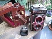 ROLLEIFLEX +OSŁONA + ROLLEIKIN+FUTERAŁ z TESSAREM ZEISSA