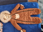 COOL CLUB kombinezon zimowy wodoodp. futerko wewnątrz Miś 80