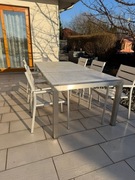 Stół fo ogrodu lub tarasu plus 6 krzeseł