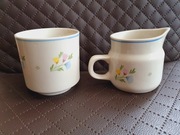 Stara porcelana PRL dzbanuszek kubek cukiernica