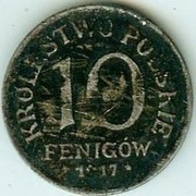 KRÓLESTWO POLSKIE 10 GROSZY 1917 Fe - stan na skanie