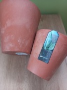 Zestaw 2 doniczek plastikowych bez podstawek