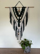 Makrama na ścianę boho ozdoba ścienna ceramika