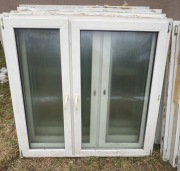 Okna PCV 146x143,5 dwuszybowe 2szt