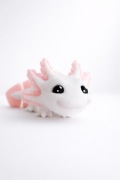 Figurka Aksolotl Flexi 11cm – Axolotl – biało różowy – ozdoba prezent