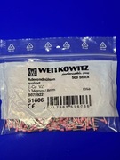 Końcówka kablowa 0.34mm²x8mm, 500 szt. kolor różowy