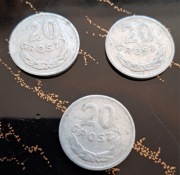 Moneta 20gr z 1967 PRL