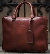 Torba na laptop. Luksusowa skórzana aktówka.