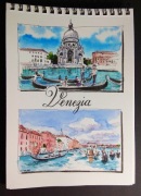 Szkic akwarelowy - Wenecja