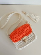 Torebka szydełkowa ze sznurka bawełnianego handmade 